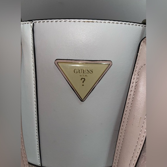 Pink and White GUESS Tote Bag - Picture 4 of 4